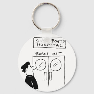 Porte-clés Drôle Poet Hospital Cartoon