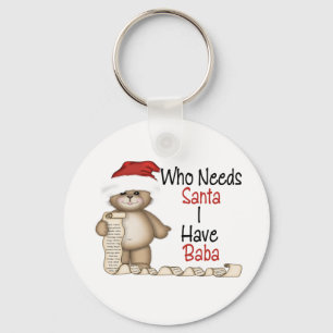 Porte-clés Drôle qui a besoin de Père Noël Baba