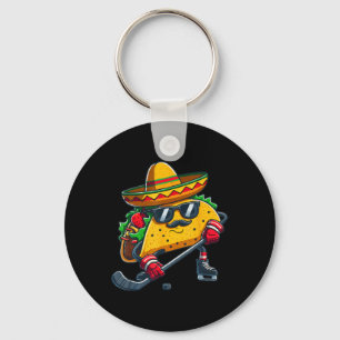 Porte-clés Drôle Taco Cinco De Mayo Hockey sur Glace Hommes F
