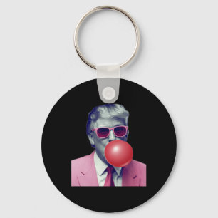 Porte-clés Drôle Trump Bubble Gum Yum Cadfts