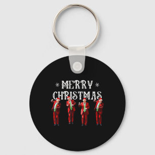 Porte-clés Drôle Trump Danse Santa Claus Noël Noël Noël Noël 