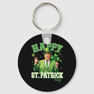 Porte-clés Drôle Trump St Patrick's Day Chanceux Shamrock Ire