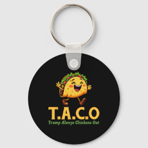 Porte-clés Drôle Trump Taco Trump Toujours Abandonne