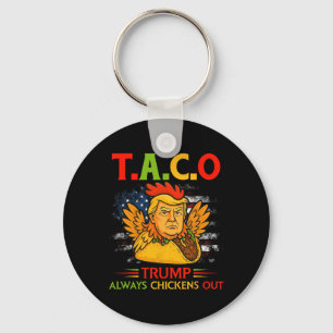 Porte-clés Drôle Trump Taco Trump Toujours Abandonne 12