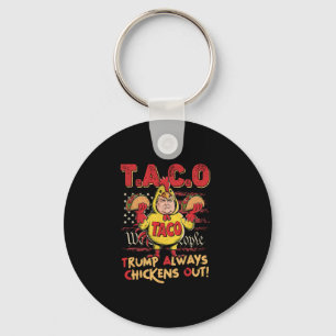 Porte-clés Drôle Trump Taco Trump Toujours Abandonne 16
