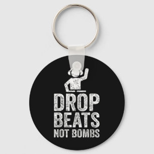 Porte-clés Drop Beats Not Bombs Dj Anti War
