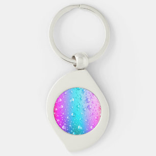 Porte-clés Droplets d'eau rose et bleu d'Aqua