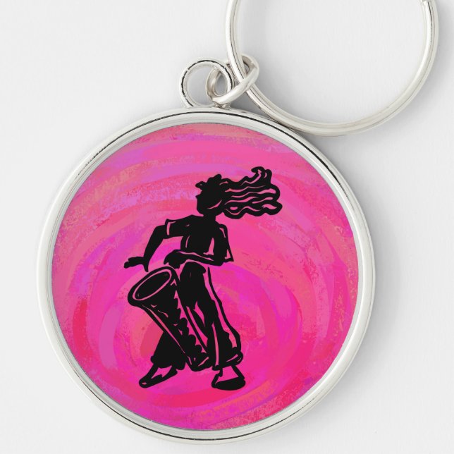 Porte-clés Drum Boogie Nights New York Hot Pink (Devant)
