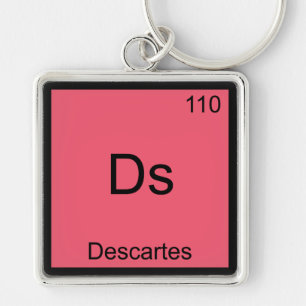 Porte-clés Ds - Descartes Funny Chimie Élément Symbole Tee