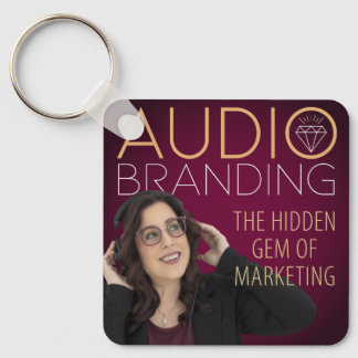 Porte-clés du podcast de branding audio
