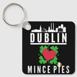 Porte-clés Dublin Loves Mince Pies Cityscape