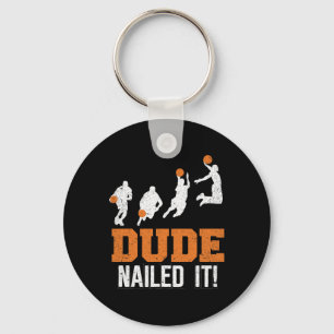 Porte-clés Dude Nail It Cute Bysketbyll Jeu Vintage Byll S