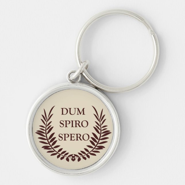 Porte-clés dum spiro spero (Devant)