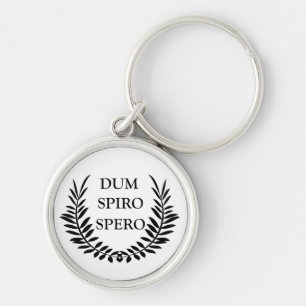 Porte-clés dum spiro spero, latin phrase