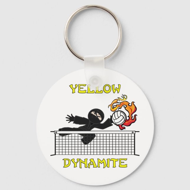 Porte-clés Dynamite jaune (Recto)