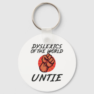 Porte-clés Dyslexiques du monde Untie Drôle Dyslexie Cadeau
