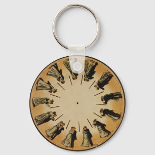 Porte-clés Eadweard Muybridge Couple Waltzing Phenakistoscope