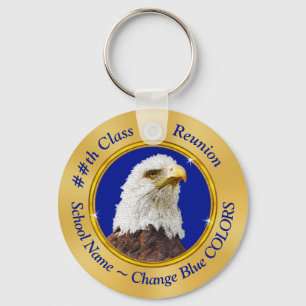 Porte-clés Eagle Class Reunion Gifts with YOUR TEXT or LOGO