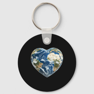 Porte-clés Earth World Heart - Happy Jour des terres - Save t