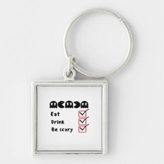 Porte-clés Eat Drink Be Scary Minimal Clean