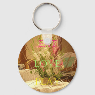 Porte-clés Eat Love Play Flowers for all beautiful seasonal o