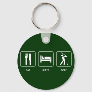 Porte-clés Eat Sleep Golf Keychain