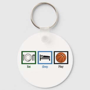Porte-clés Eat Sleep Jouer Au Basket