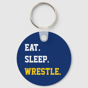 Porte-clés Eat Sleep Wrestle