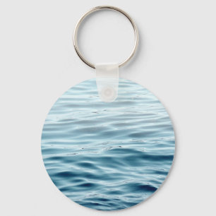 Porte-clés Eau bleue ondulée