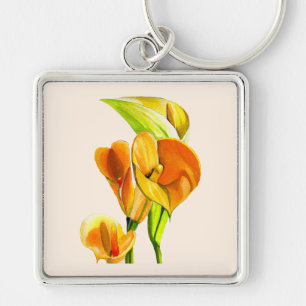 Porte-clés Eau de flotteur orange calla