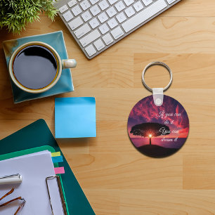 Porte-clés Eau pendant l'heure du coucher du soleil Porte - c