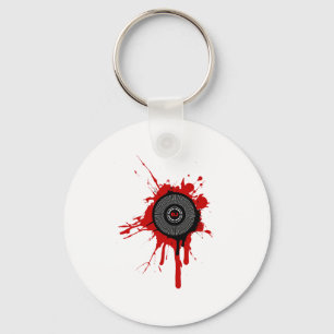 Porte-clés Éclaboussure de plateau du DJ - plate-forme de