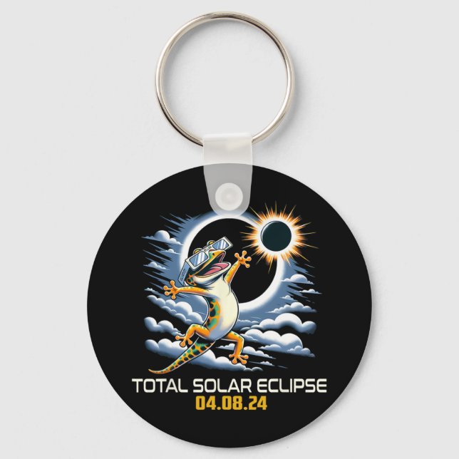 Porte-clés Éclipse solaire Selfie (Recto)