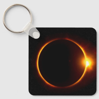 Porte-clés Éclipse solaire Soleil et Lune sombre