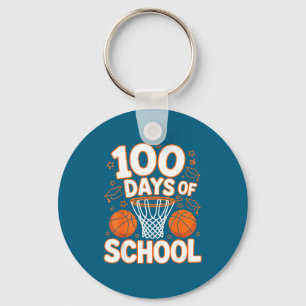 Porte-clés École 100e 100 Jours École Basketball Enseignant D