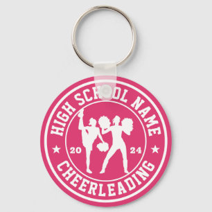 Porte-clés École secondaire Cheerled Squad Sport personnalisé