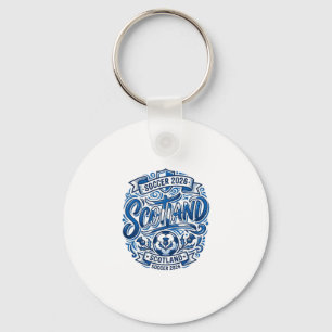 Porte-clés Écosse Football 2026 Football Gras Pays Typographi