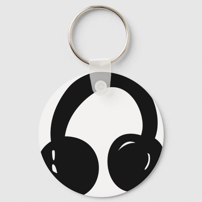Porte-clés écouteurs dj (Recto)