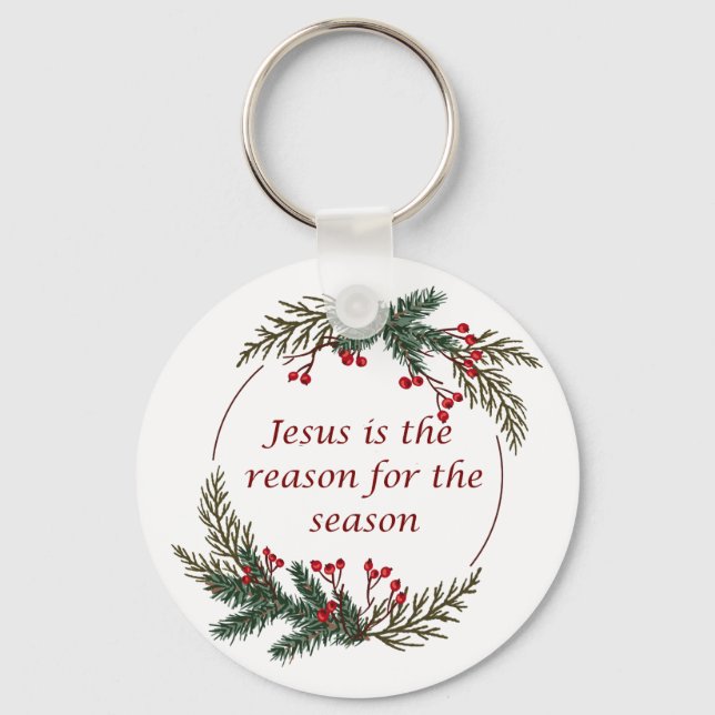 Porte-clés Écriture chrétienne de Noël Sticker Écriture (Verso)