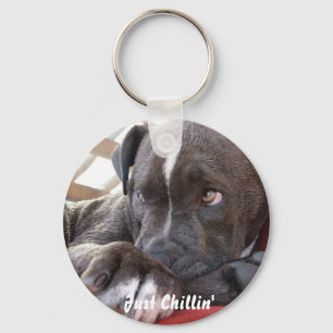 Porte-clés Editable Baby Pitbull Puppy