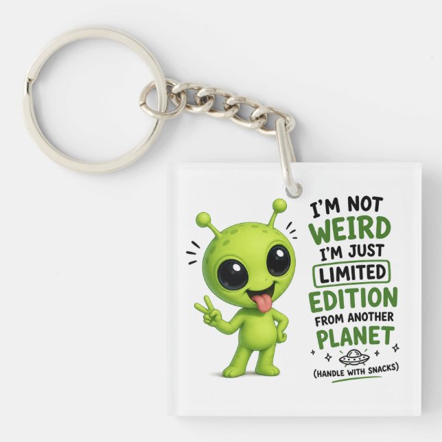 Porte-clés Édition Limitée Design Alien (Devant)