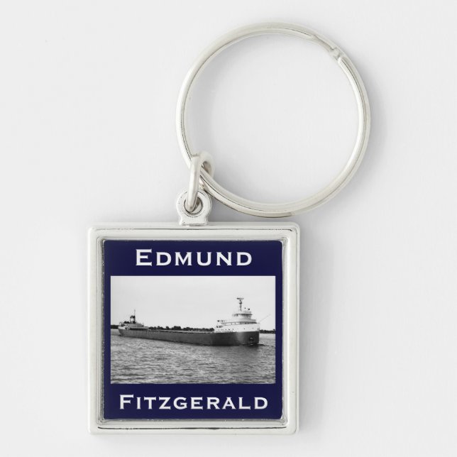 Porte-clés Edmund Fitzgerald sur la rivière de St Clair (Devant)