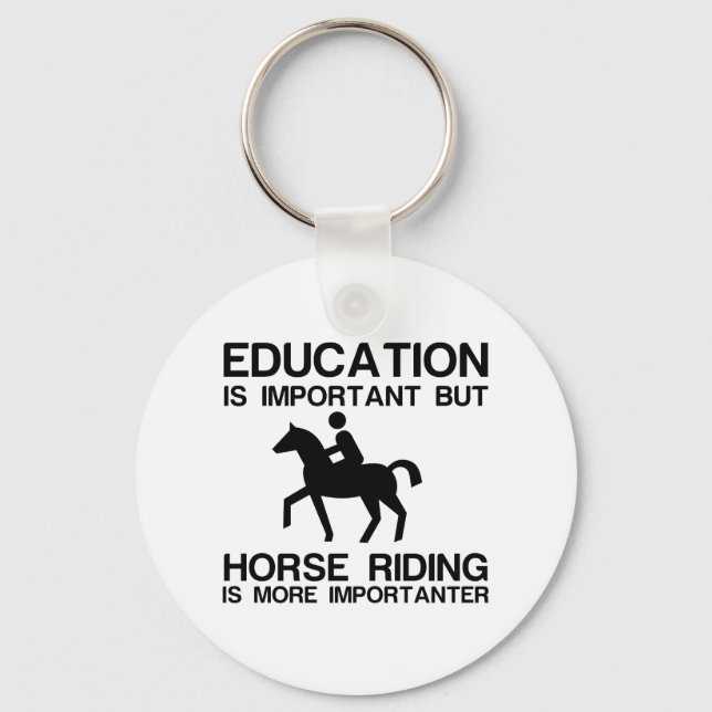 PORTE-CLÉS ÉDUCATION IMPORTANTE IMPORTANTE DU CHEVAL (Recto)