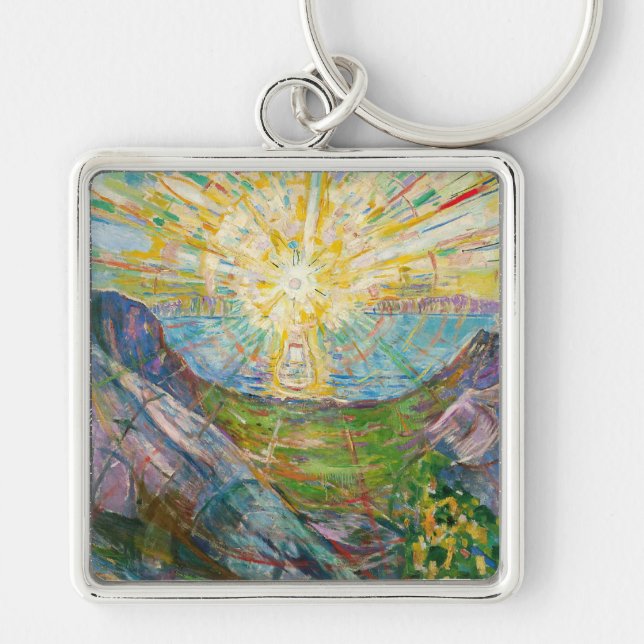 Porte-clés Edvard Munch - Le Soleil 1916 (Devant)