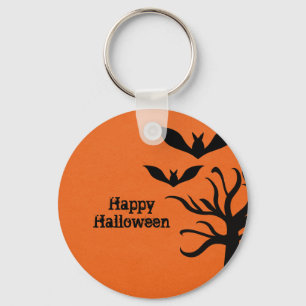 Porte-clés Eerie Bats Halloween Porte - clé, Orange