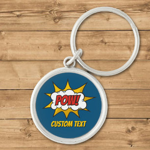 Porte-clés Effet audio comique Pow