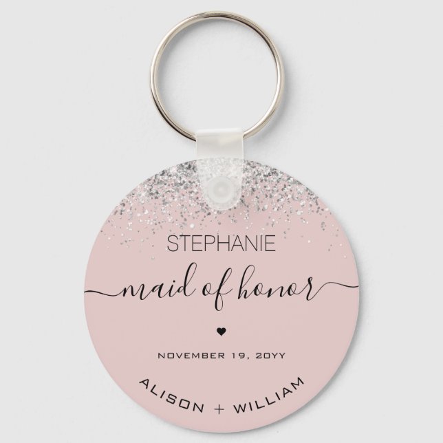 Porte-clés Effet de confetti de Parties scintillant de servan (Recto)