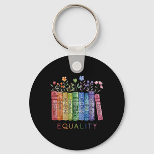 Porte-clés Égalité Paix Amour Gentillesse Lire Livre Lgbt Gay