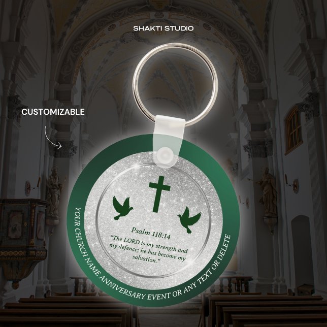 Porte-clés Église Anniversaire Pasteur Cadeau personnalisé Bi (Créateur téléchargé)