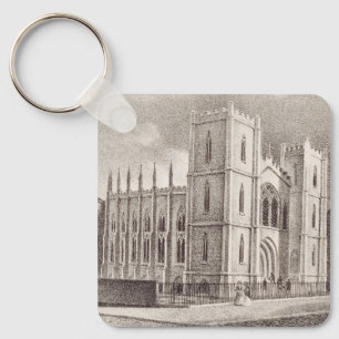 Porte-clés Église chrétienne médiévale